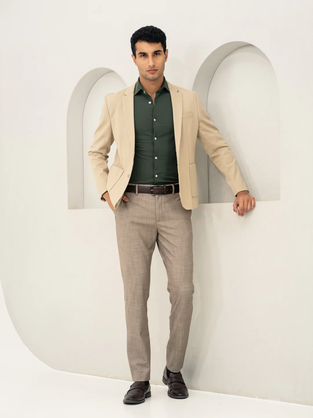 Granola Brown Business Casual Pants - Image 9