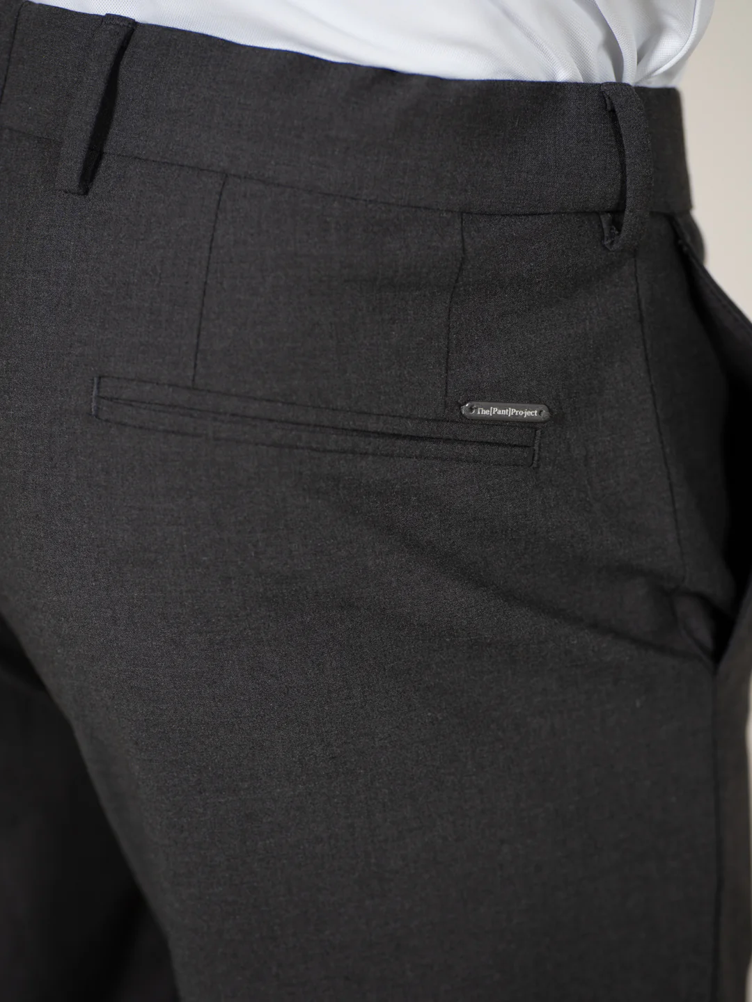 Gravitas Grey Melange Stretch Formal Pants - Image 11