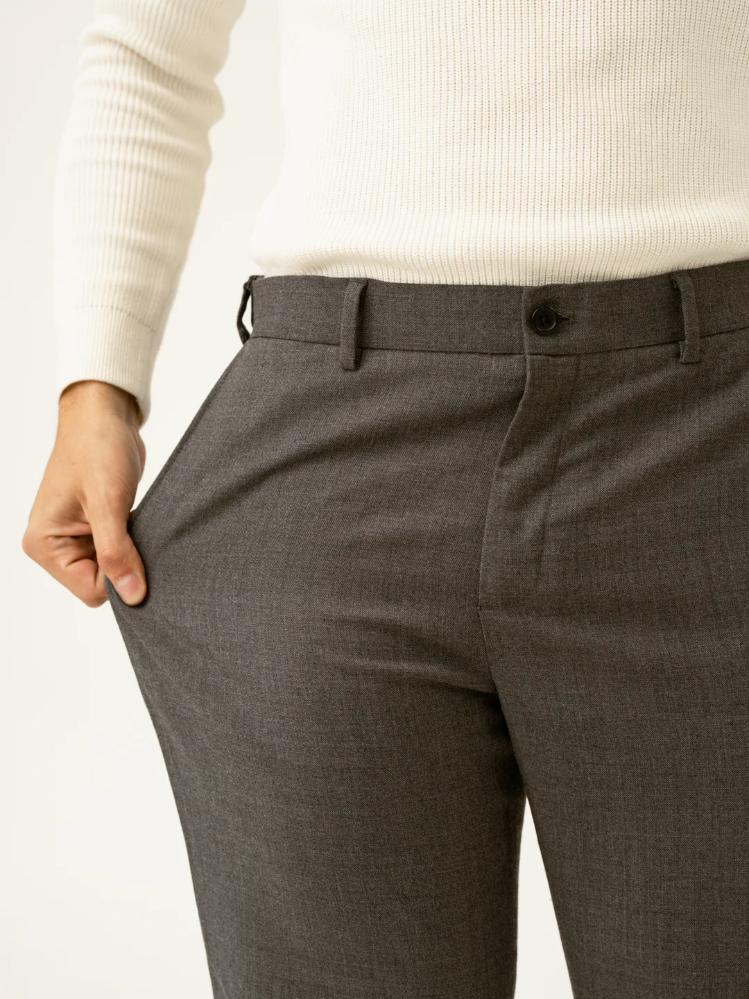 Great Grey Luxury Merino Wool Pants - Image 3