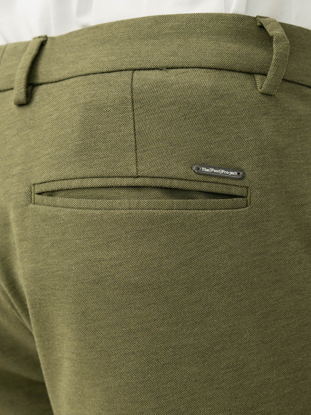 Greek Olive Green Slim Fit Power Stretch Pants - Image 6