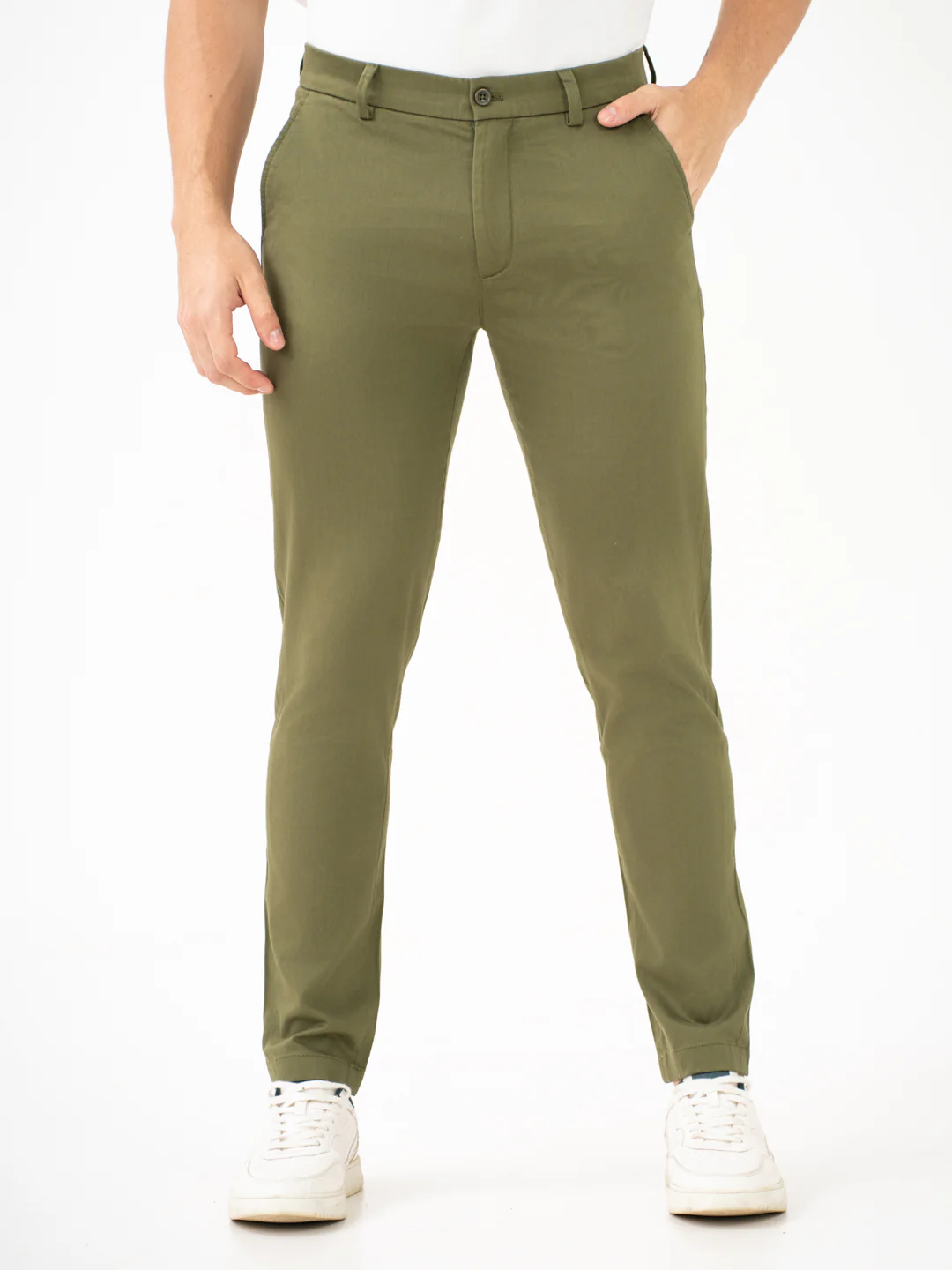 Field Green Slim Fit Stretch Chinos - Image 2