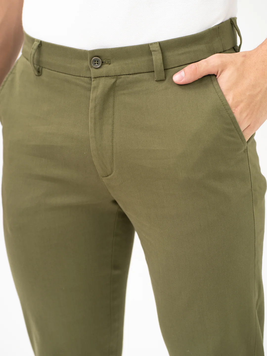 Field Green Slim Fit Stretch Chinos - Image 7