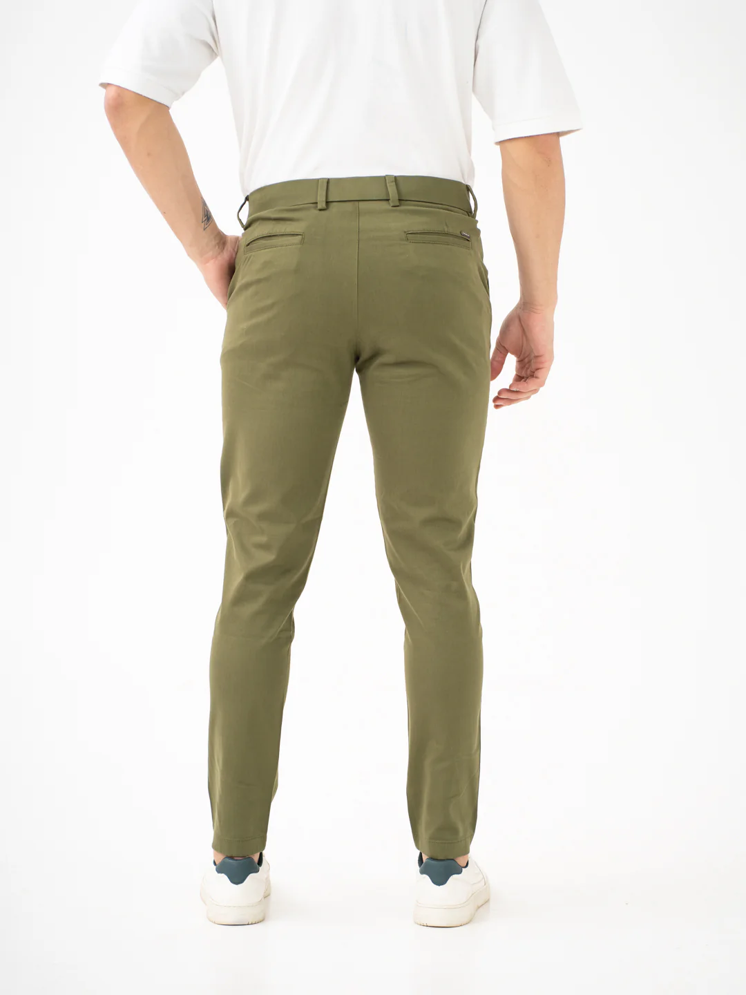 Field Green Slim Fit Stretch Chinos - Image 8