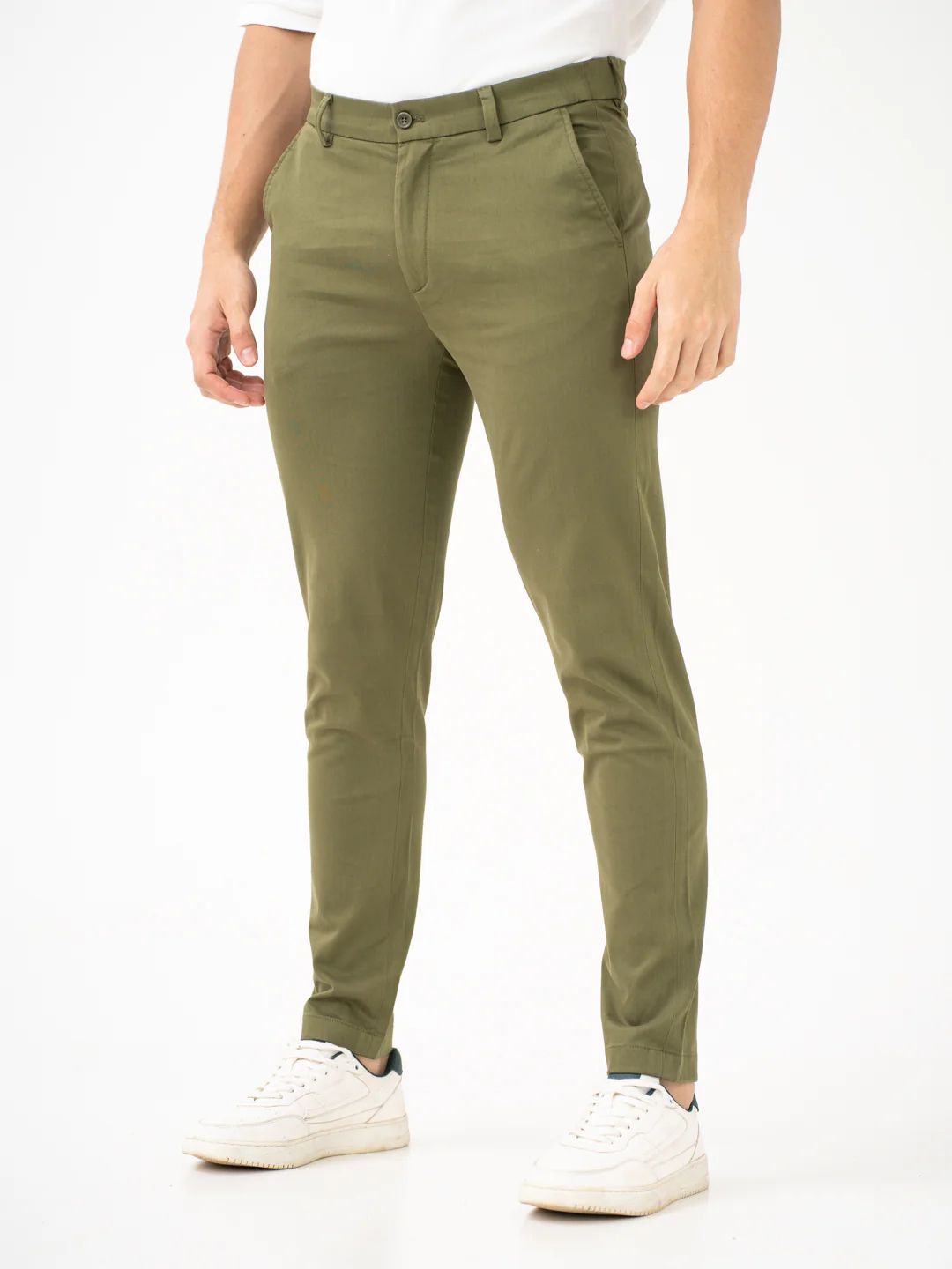 Field Green Slim Fit Stretch Chinos - Image 9