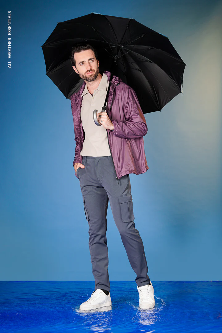 Grey All Weather Cargo Stretch Pants - Image 3