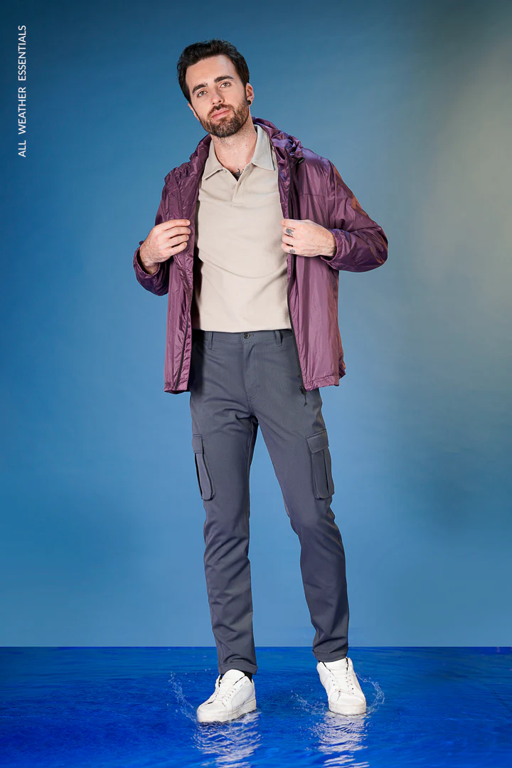 Grey All Weather Cargo Stretch Pants - Image 5