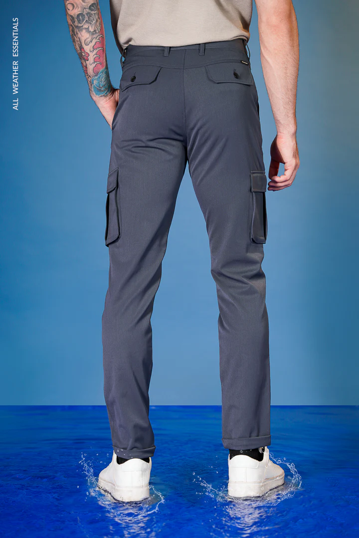 Grey All Weather Cargo Stretch Pants - Image 9