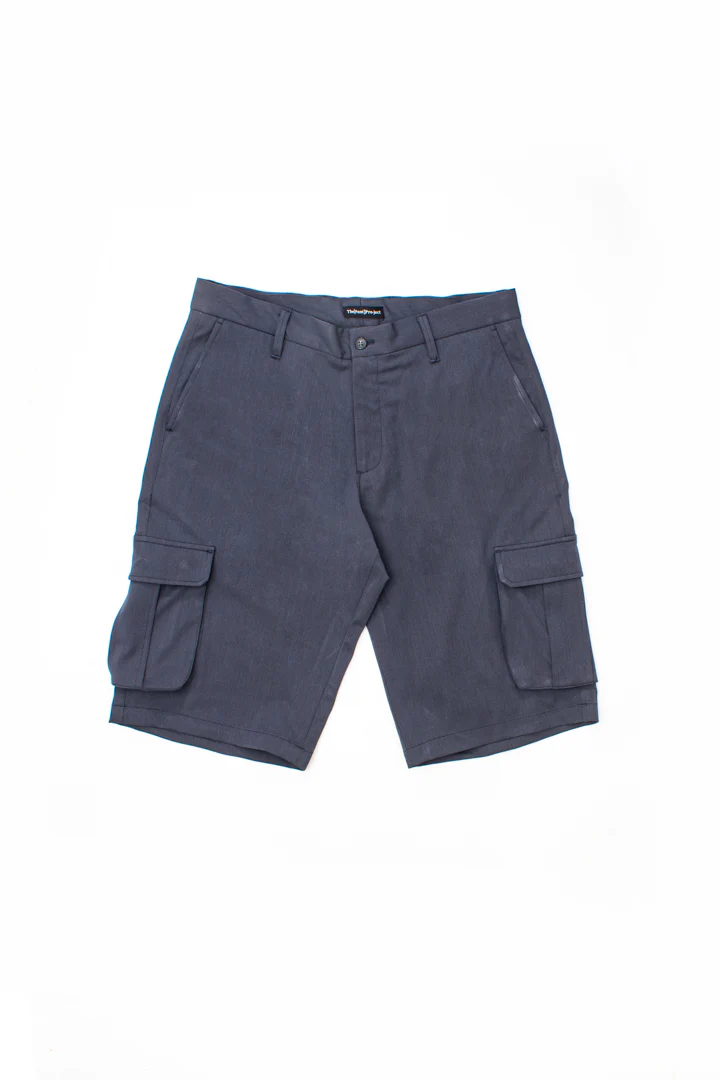 Grey All Weather Stretch Cargo Shorts - Image 7