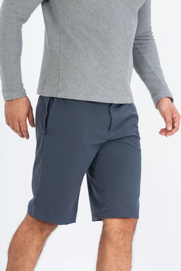 Grey All Weather Stretch Chino Shorts - Image 4