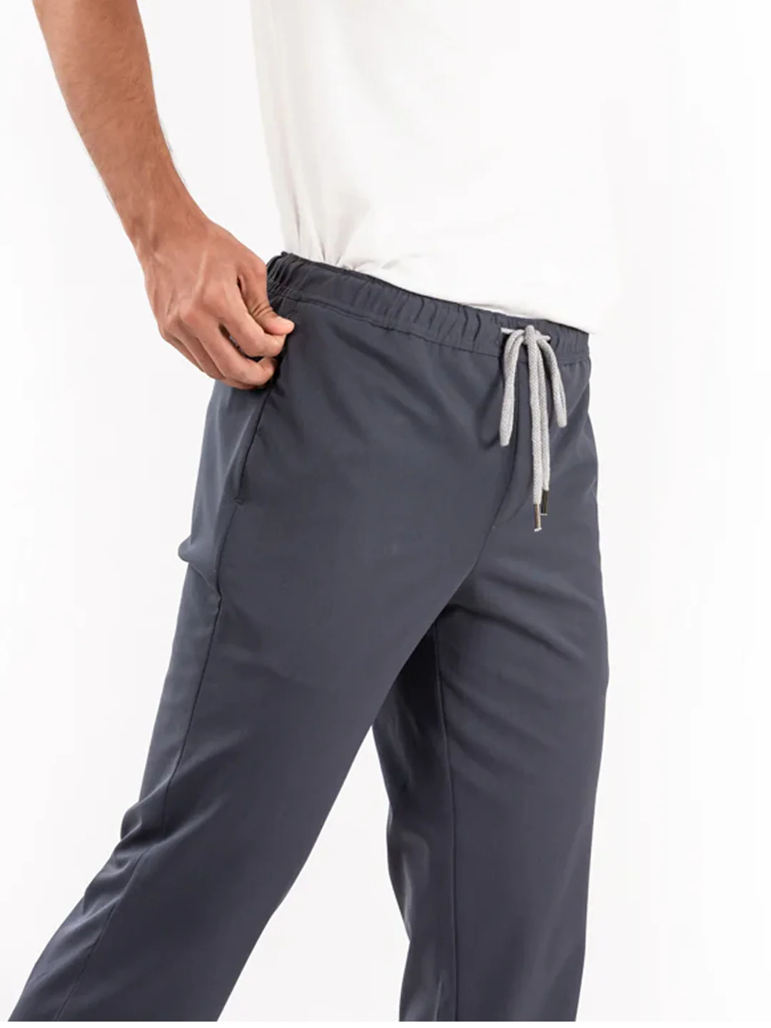 Grey All Weather Stretch Joggers - Image 3