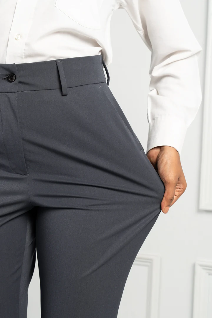 Grey All Weather Stretch Pants - Women - Image 3