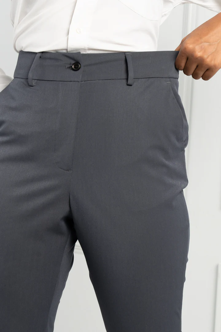 Grey All Weather Stretch Pants - Women - Image 5
