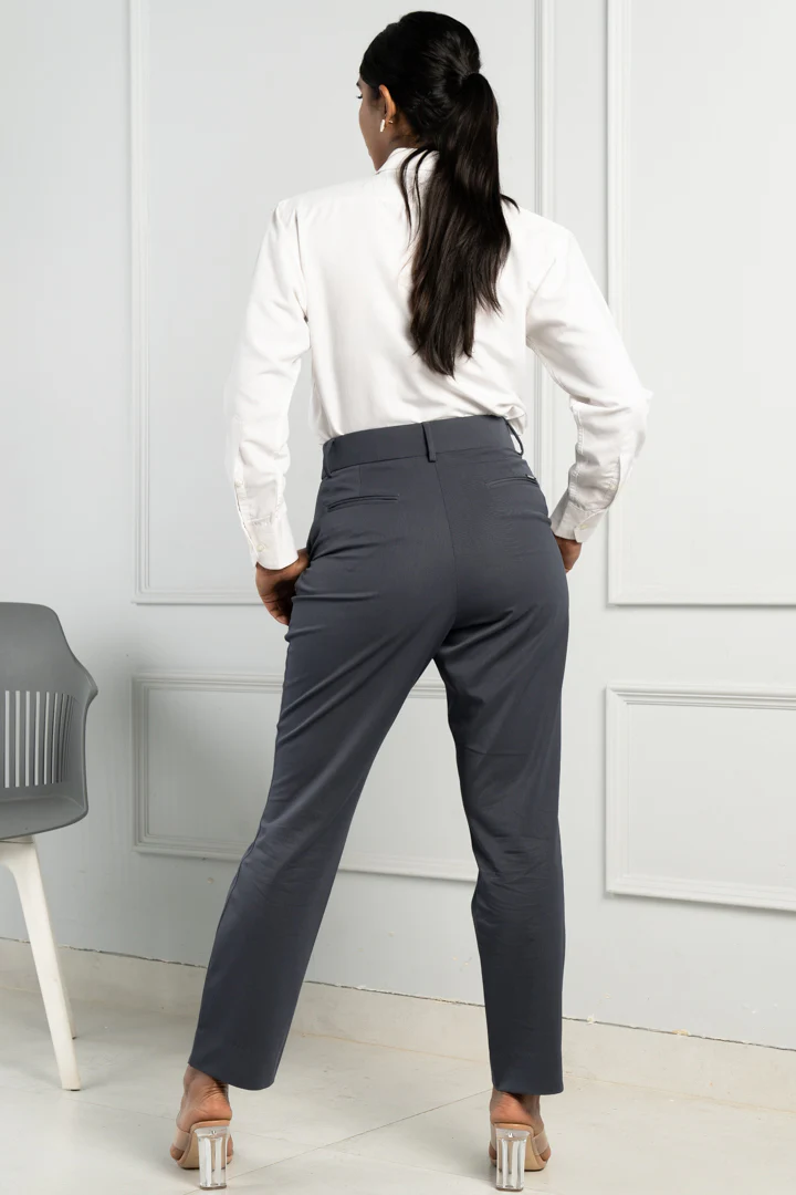 Grey All Weather Stretch Pants - Women - Image 6