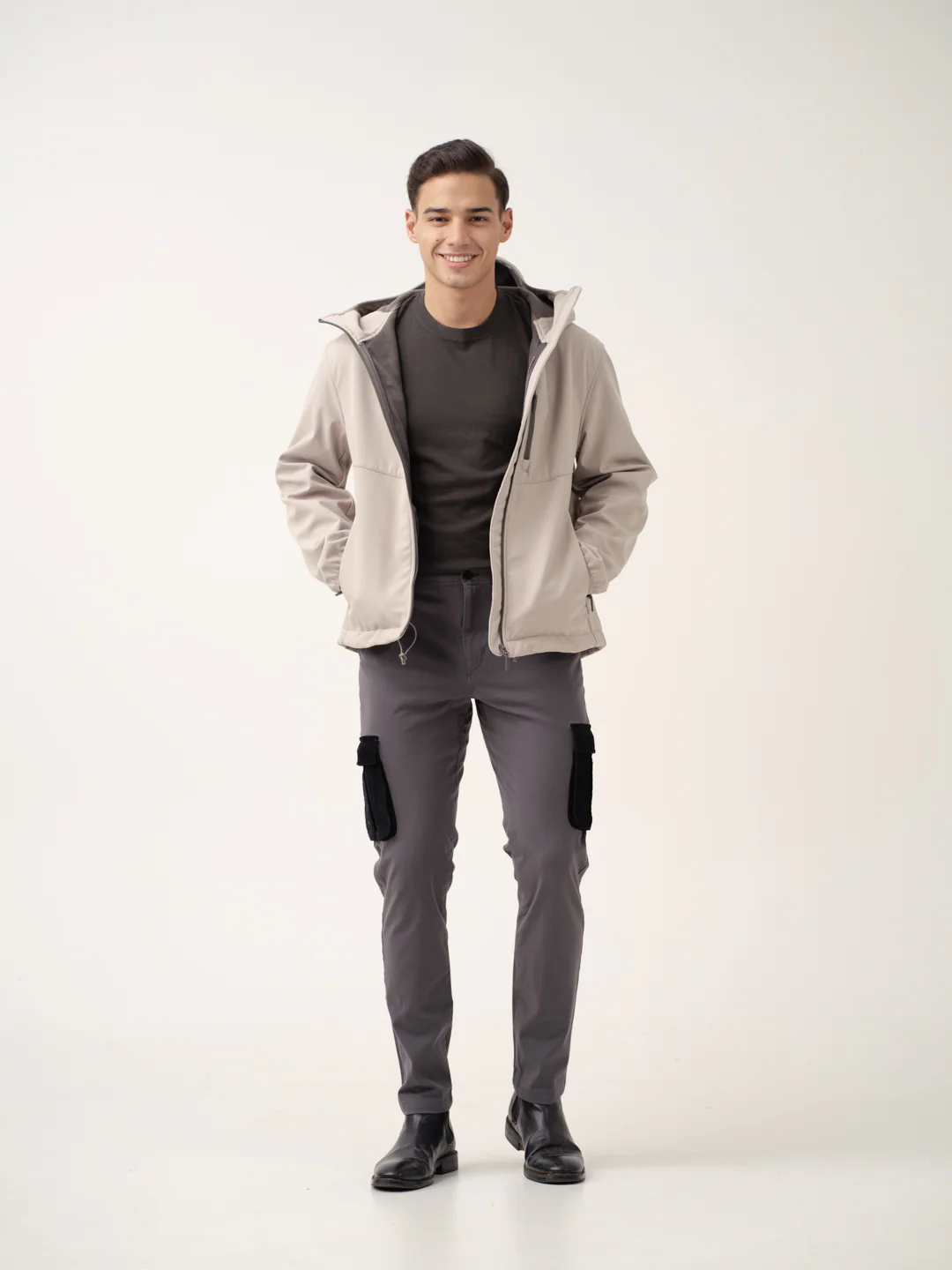 Grey Cargo Corduroy Pants - Image 7