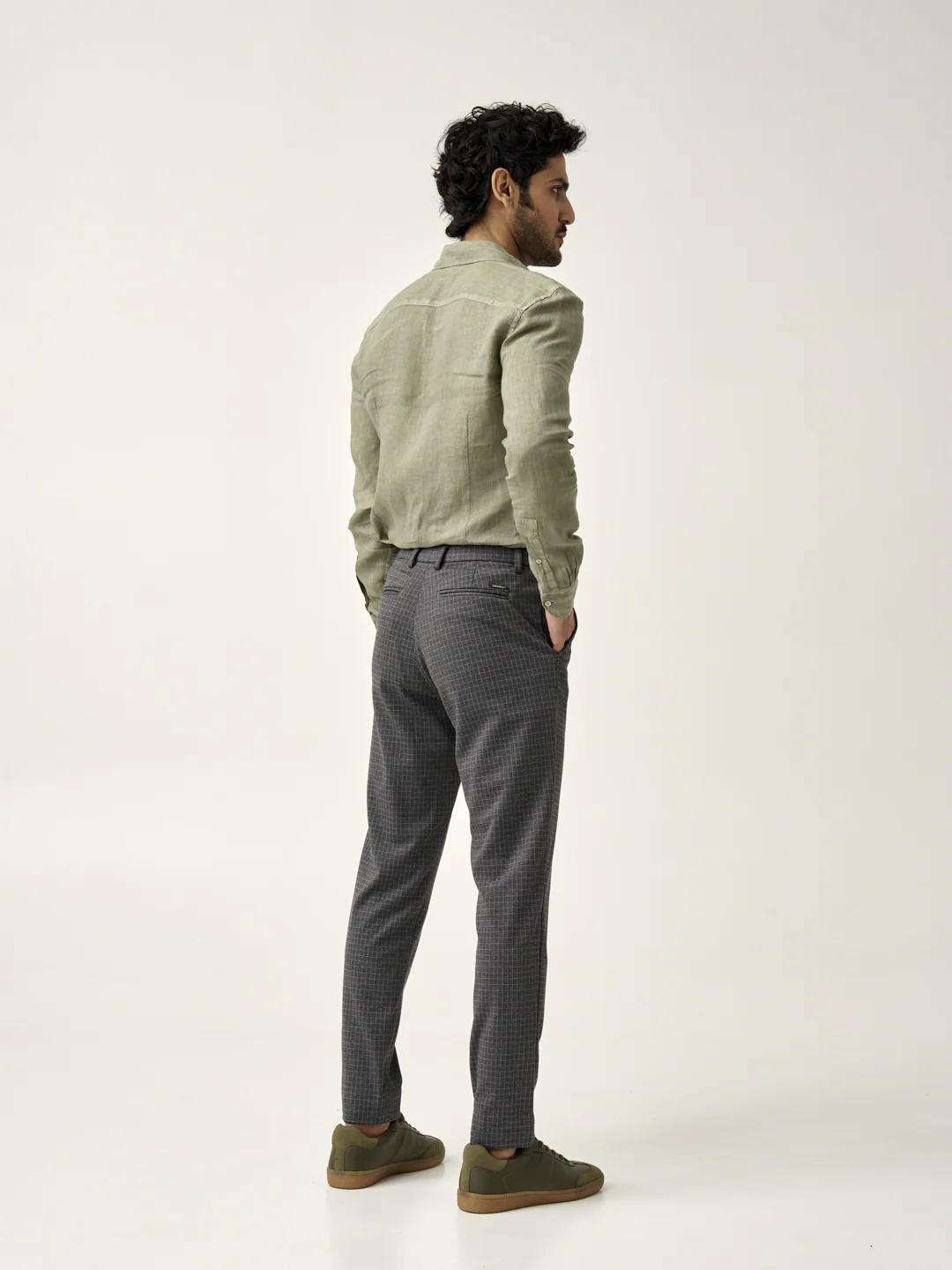 Grey Checks Power-Stretch Pants - Image 8