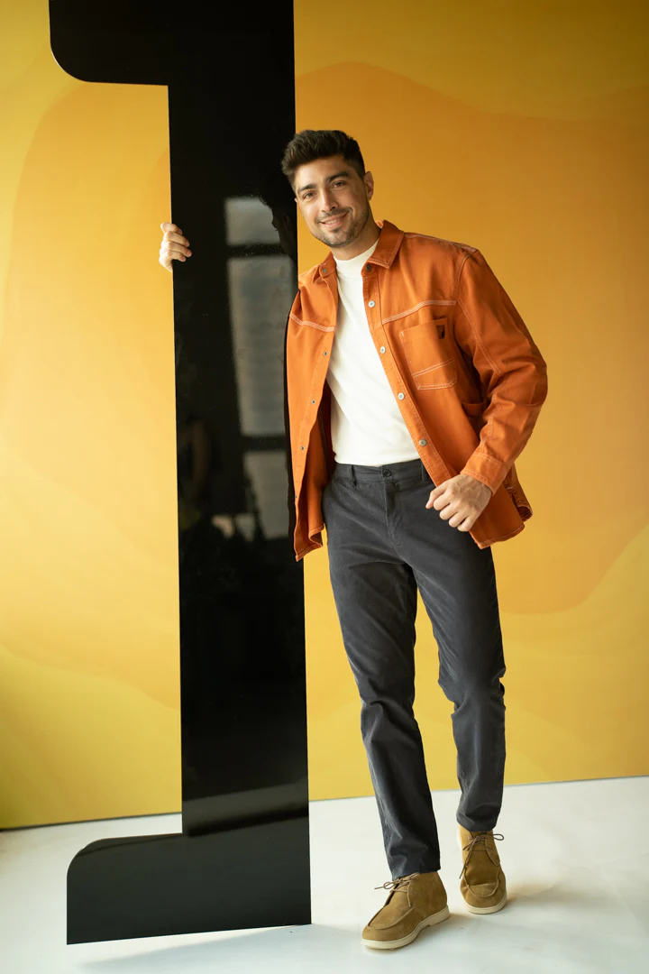 Grey Corduroy Stretch Pants - Image 7