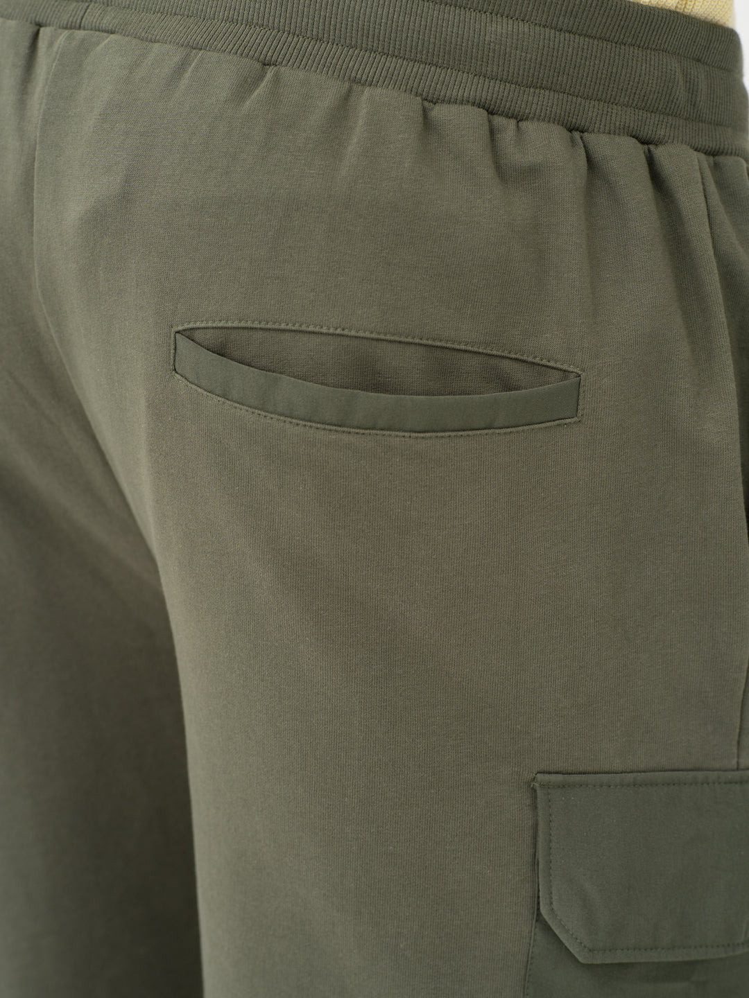 Grover Olive Relaxed Fit Cargo Sweatshorts - Image 11