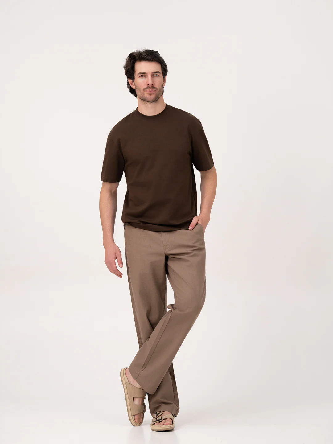 Havana Brown Relaxed Fit Lounge Pants - Image 2