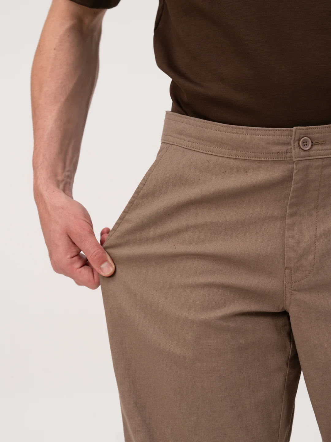 Havana Brown Relaxed Fit Lounge Pants - Image 3