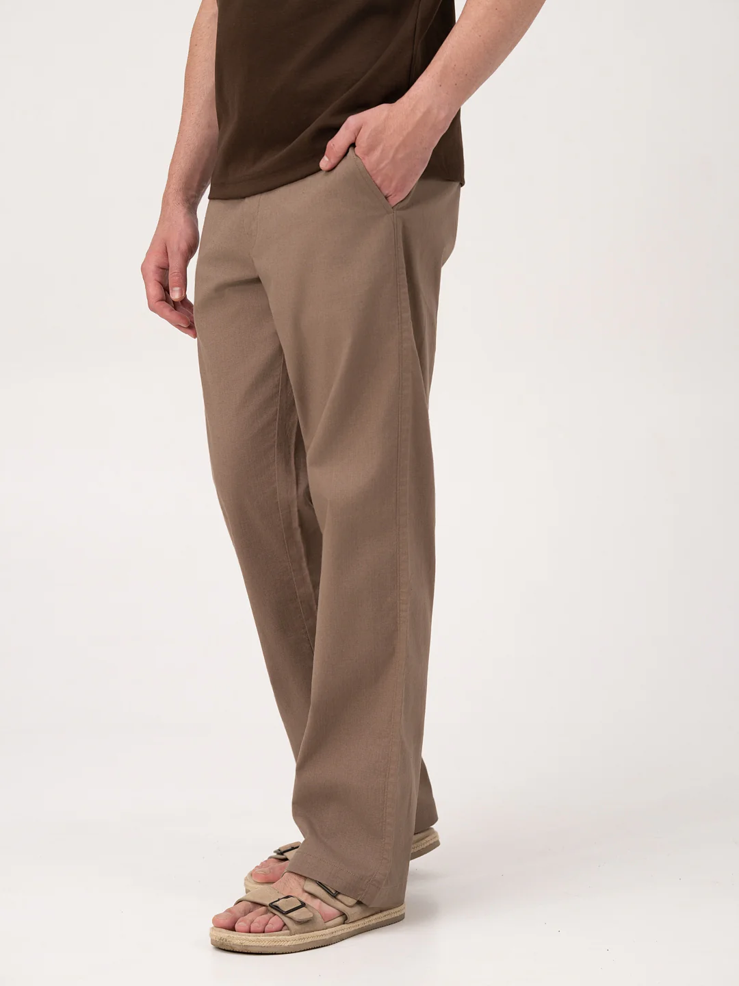 Havana Brown Relaxed Fit Lounge Pants - Image 9