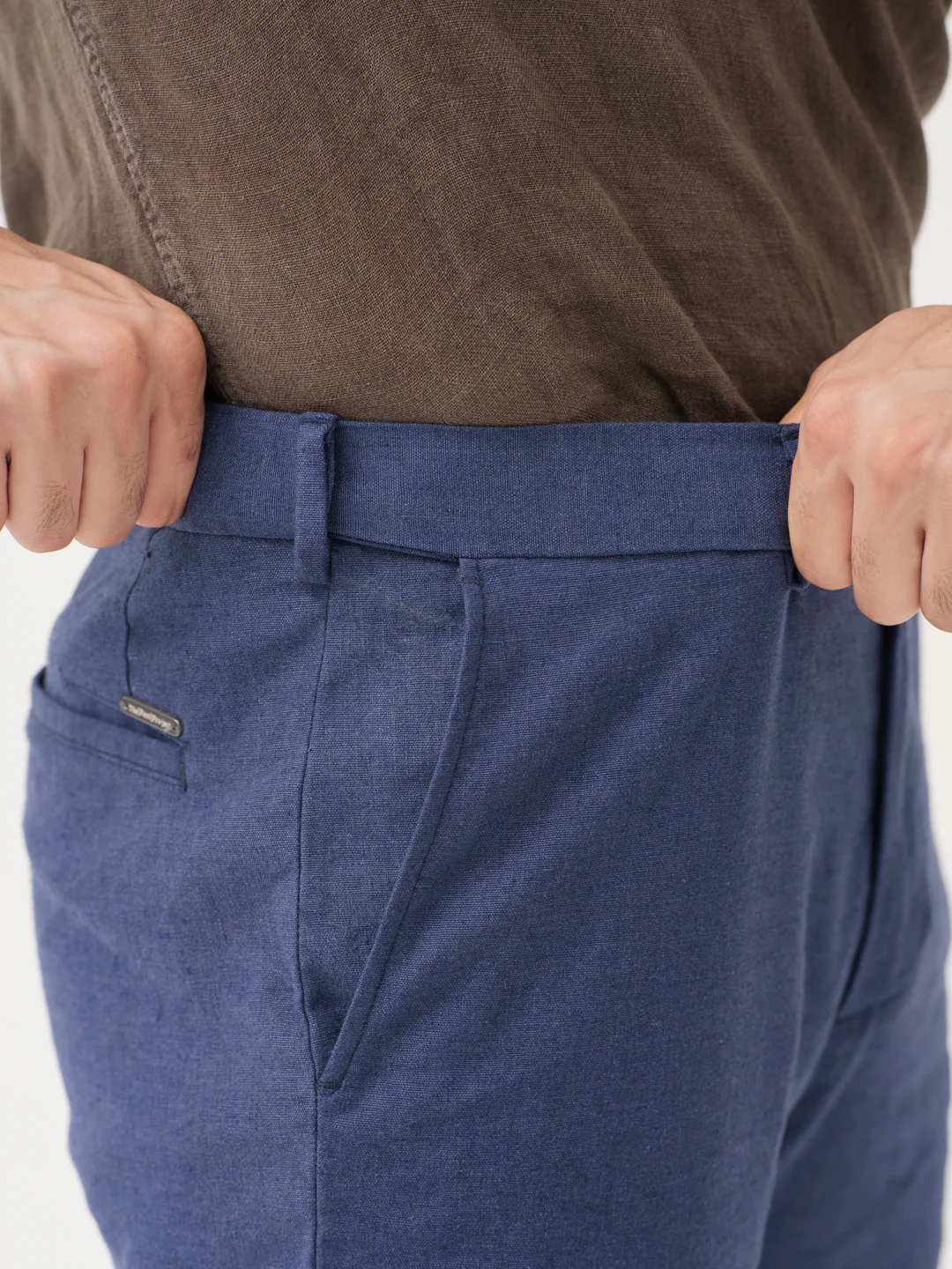 Havenloop Navy Linen Sorona Pants - Image 4