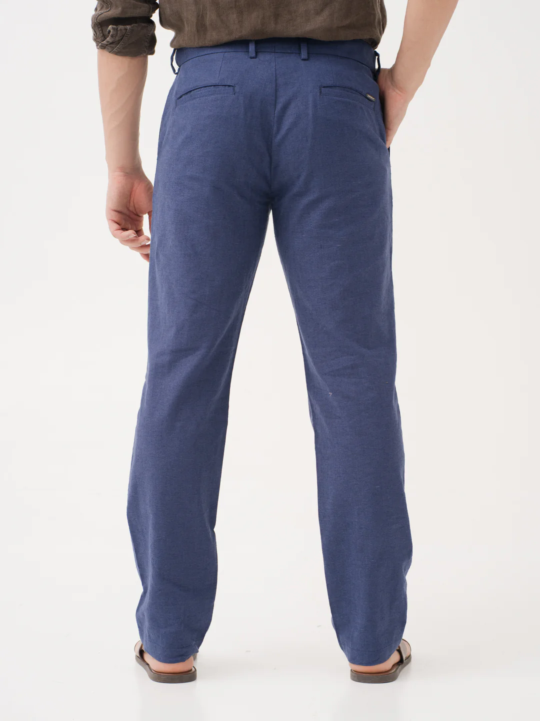 Havenloop Navy Linen Sorona Pants - Image 5
