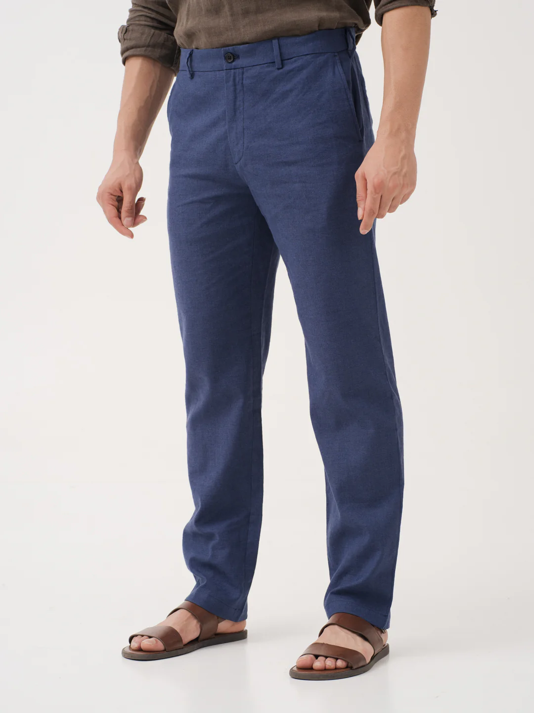 Havenloop Navy Linen Sorona Pants - Image 6