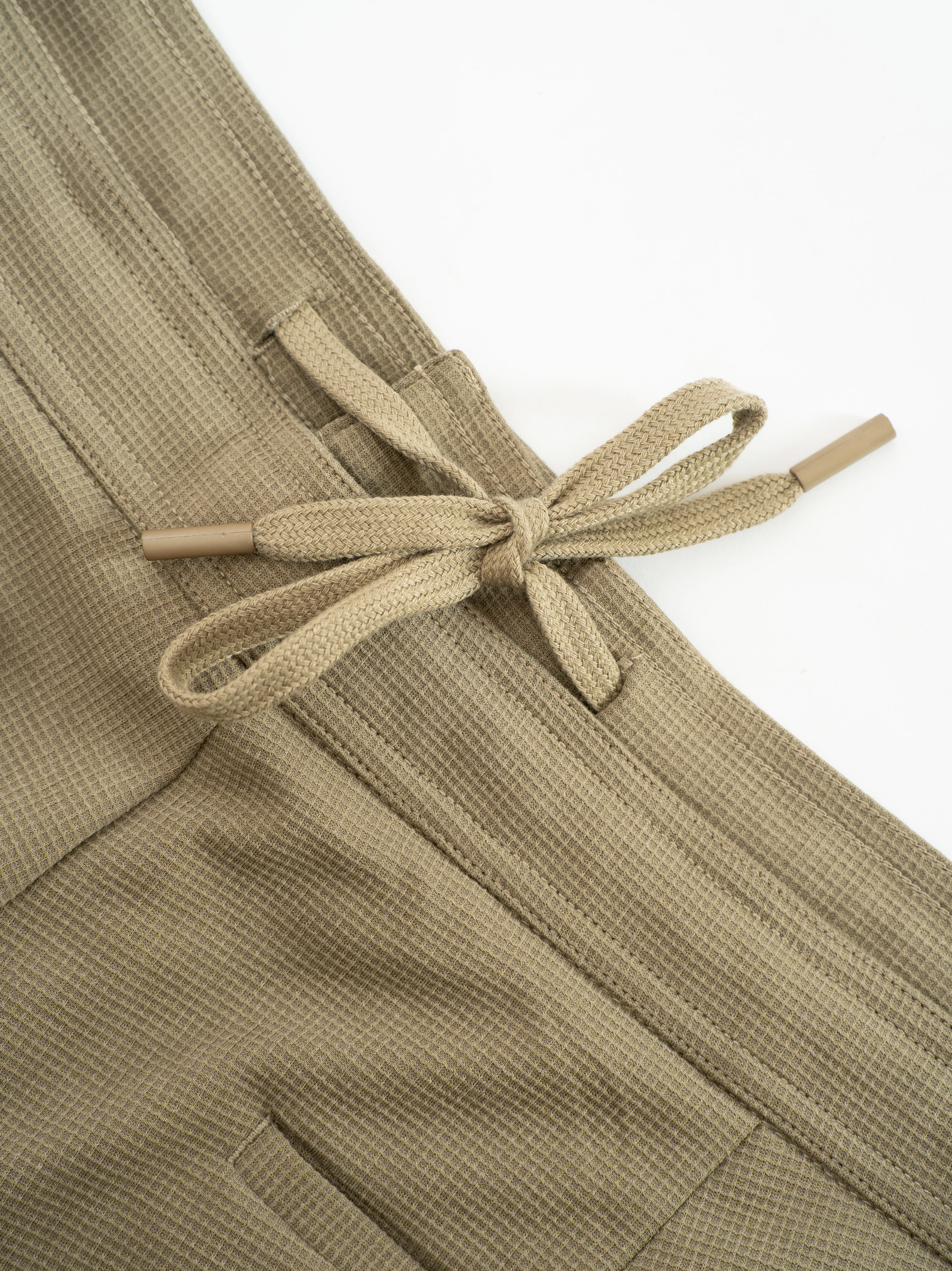 Hawk Khaki Relaxed Fit Power Stretch Korean Pintuck Pants - Image 6