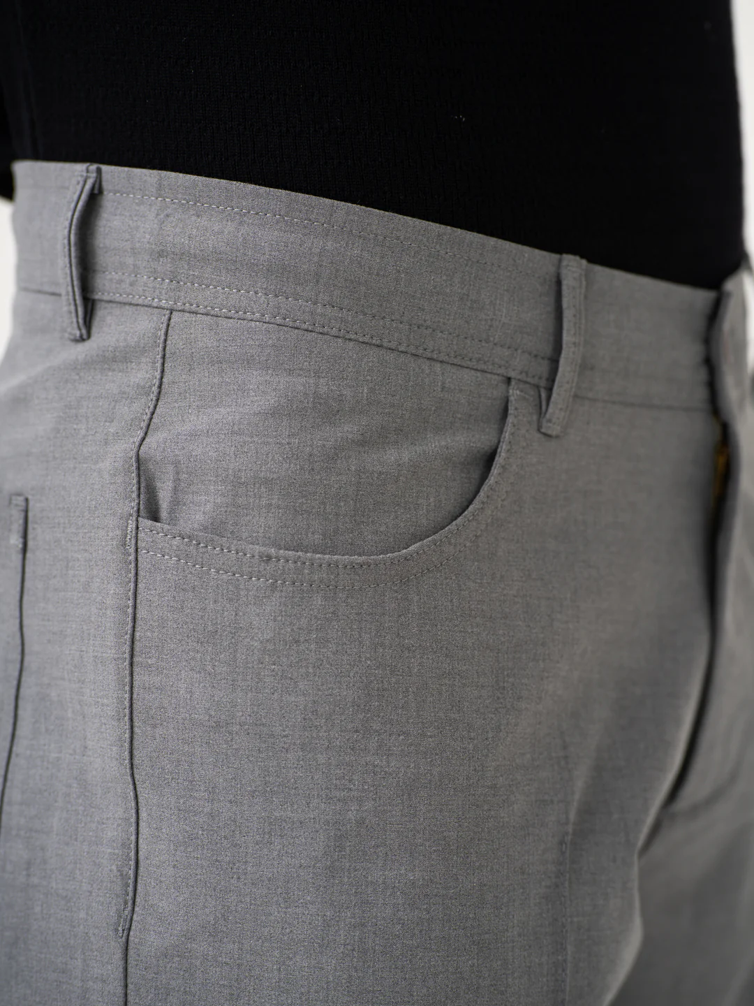 Haze Grey Relaxed Fit Korean Pintuck Pants - Image 10
