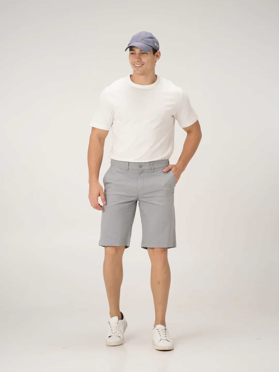 Heather Grey Chino Shorts - Image 10