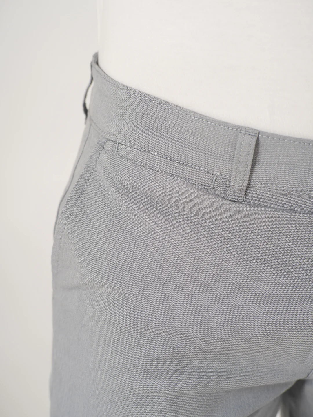 Heather Grey Chino Shorts - Image 8