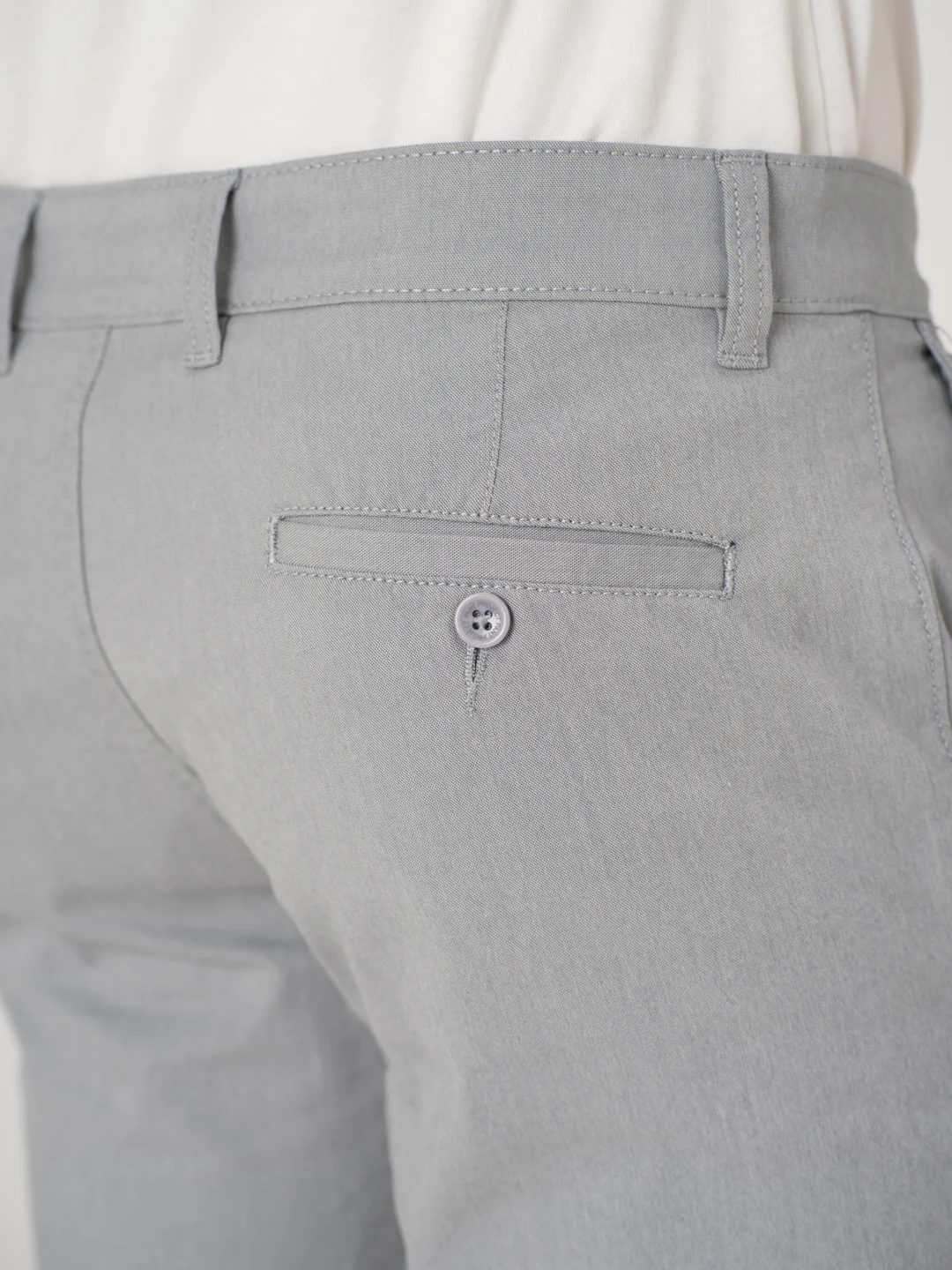 Heather Grey Chino Shorts - Image 9
