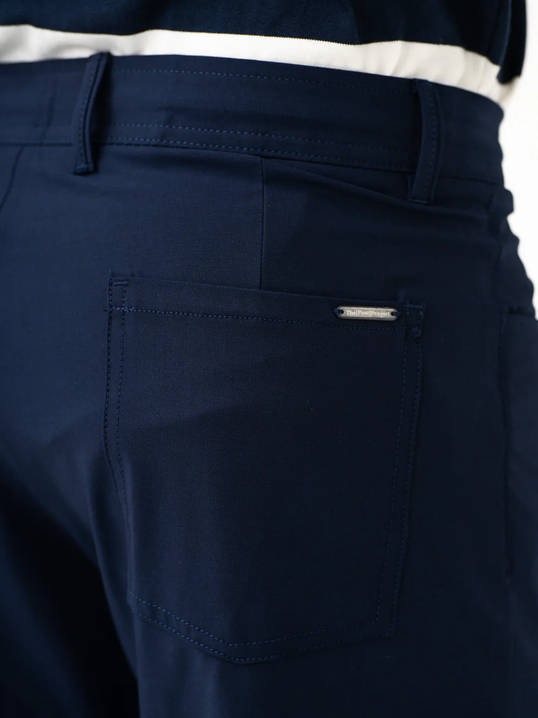 Heaven Navy Relaxed Fit Korean Pintuck Pants - Image 7