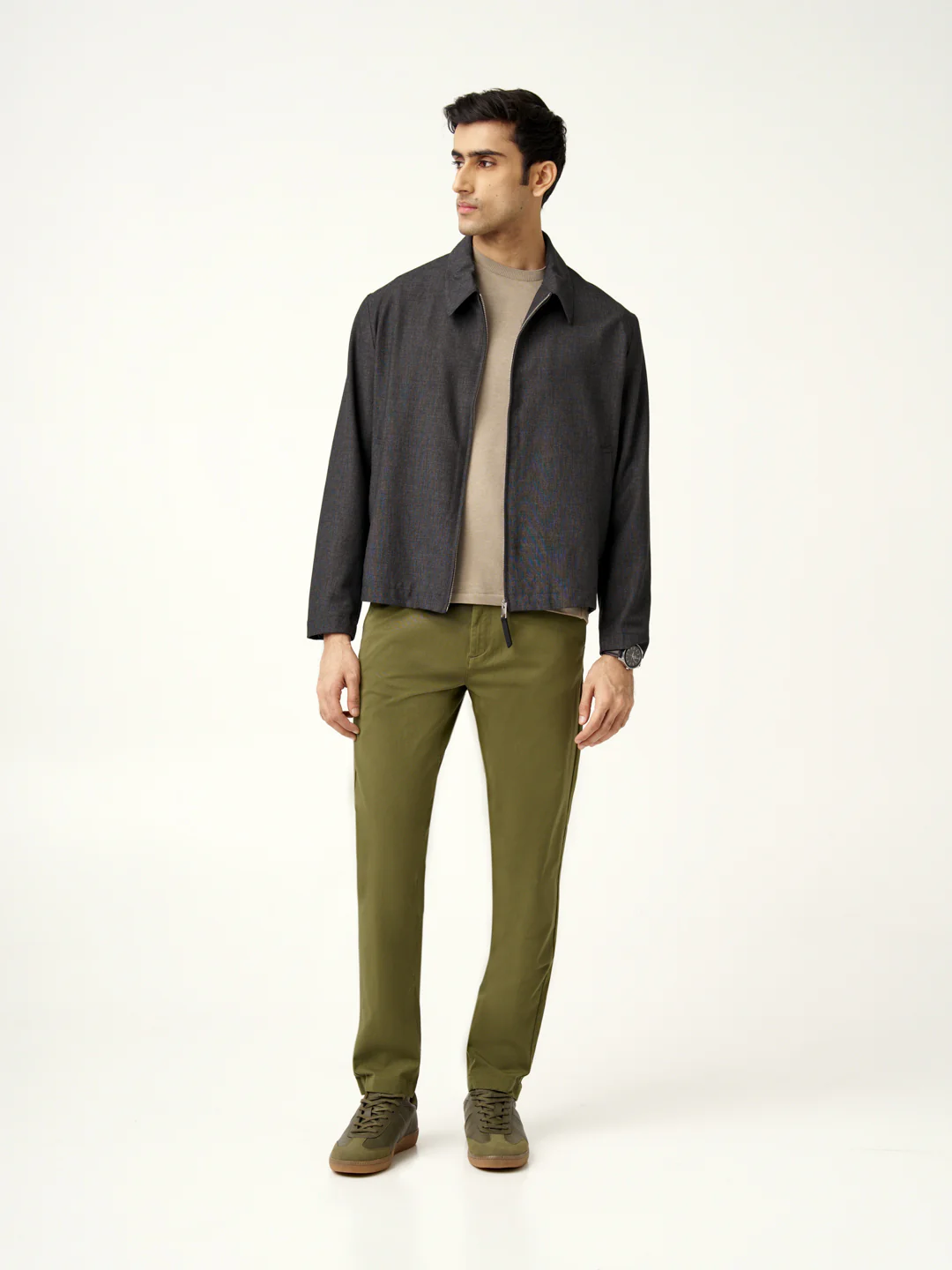 Herb Olive Stretch Chinos - Image 10