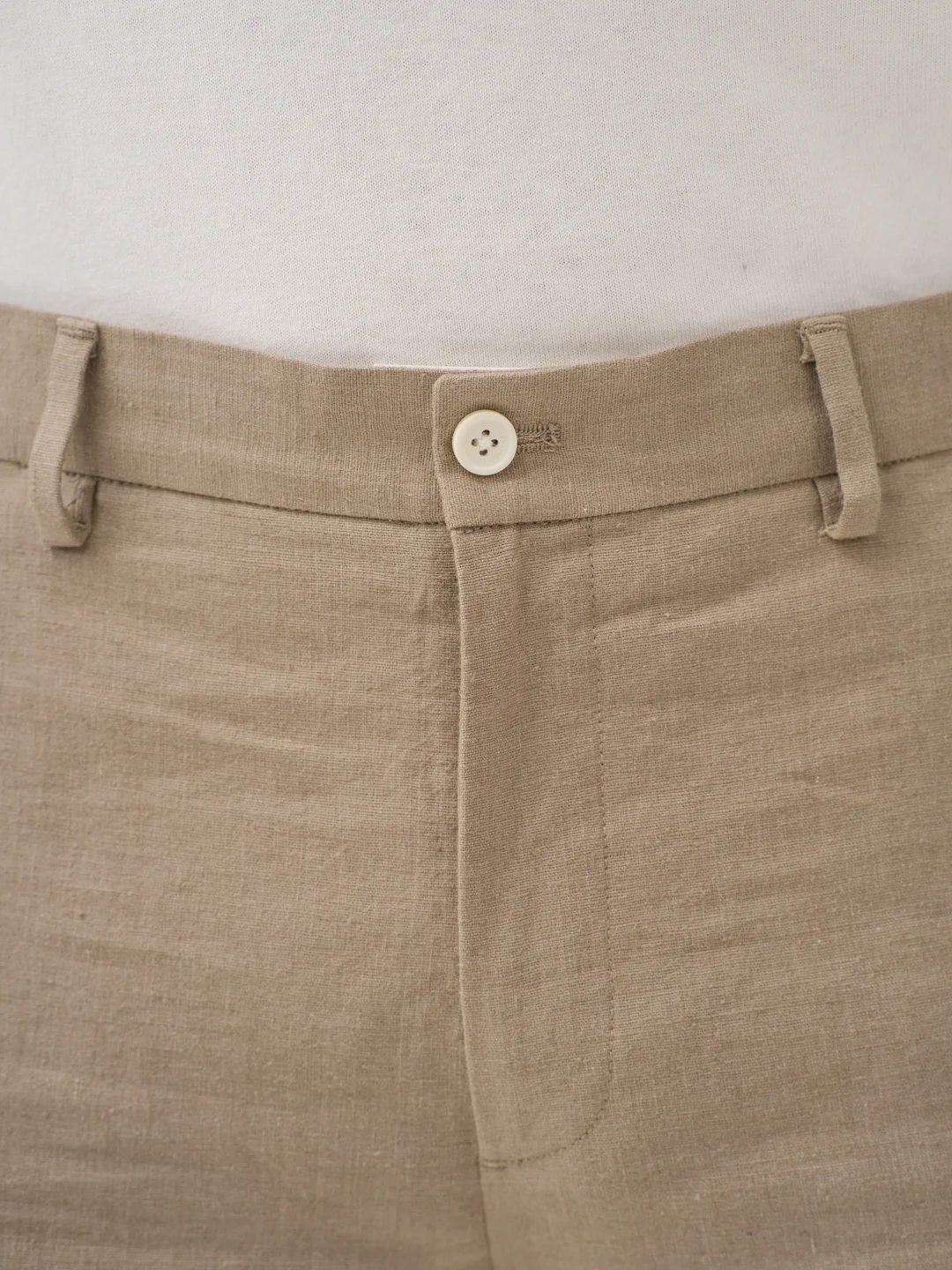 Hushfield Khaki Linen Sorona Pants - Image 10