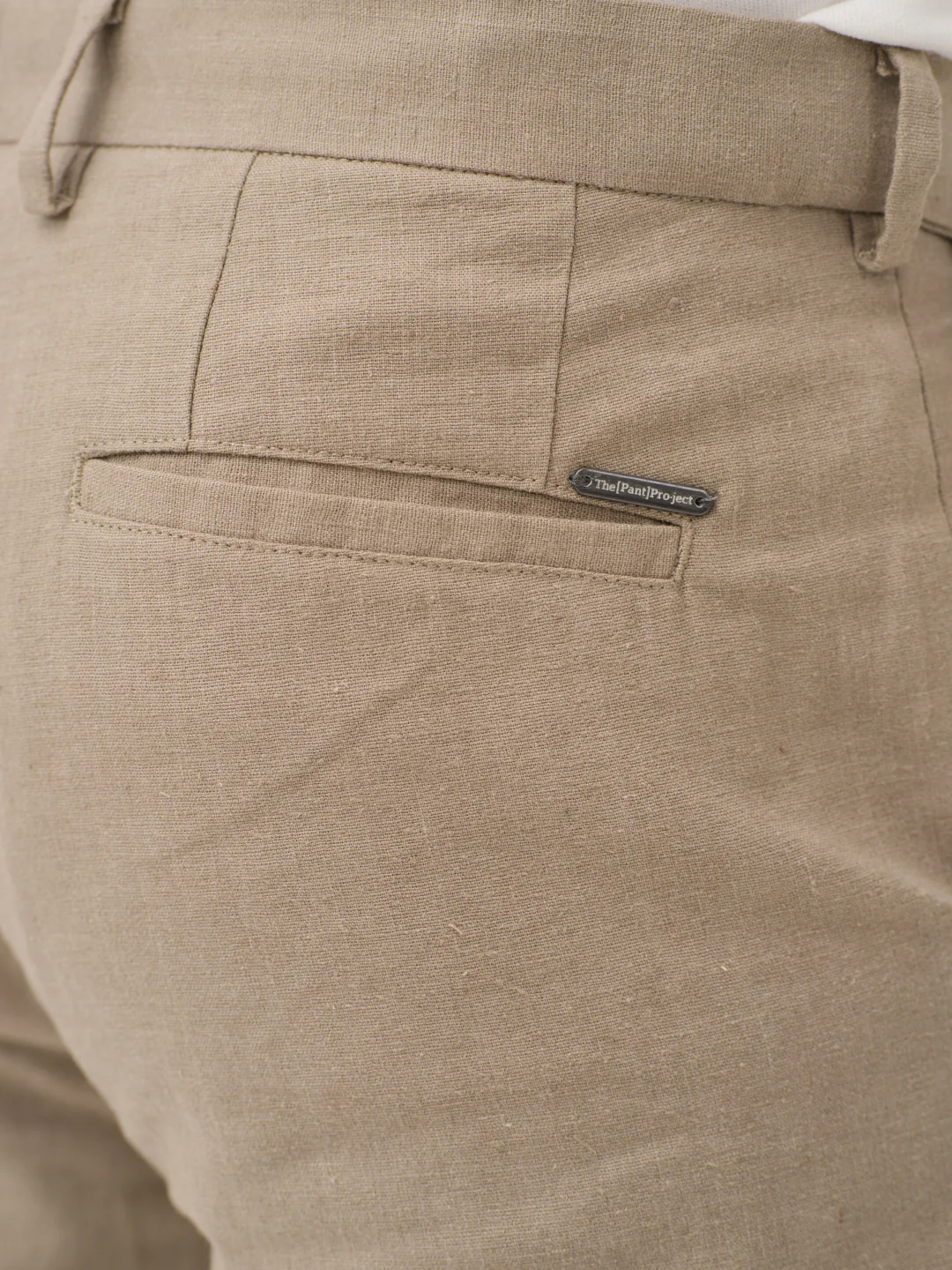 Hushfield Khaki Linen Sorona Pants - Image 7