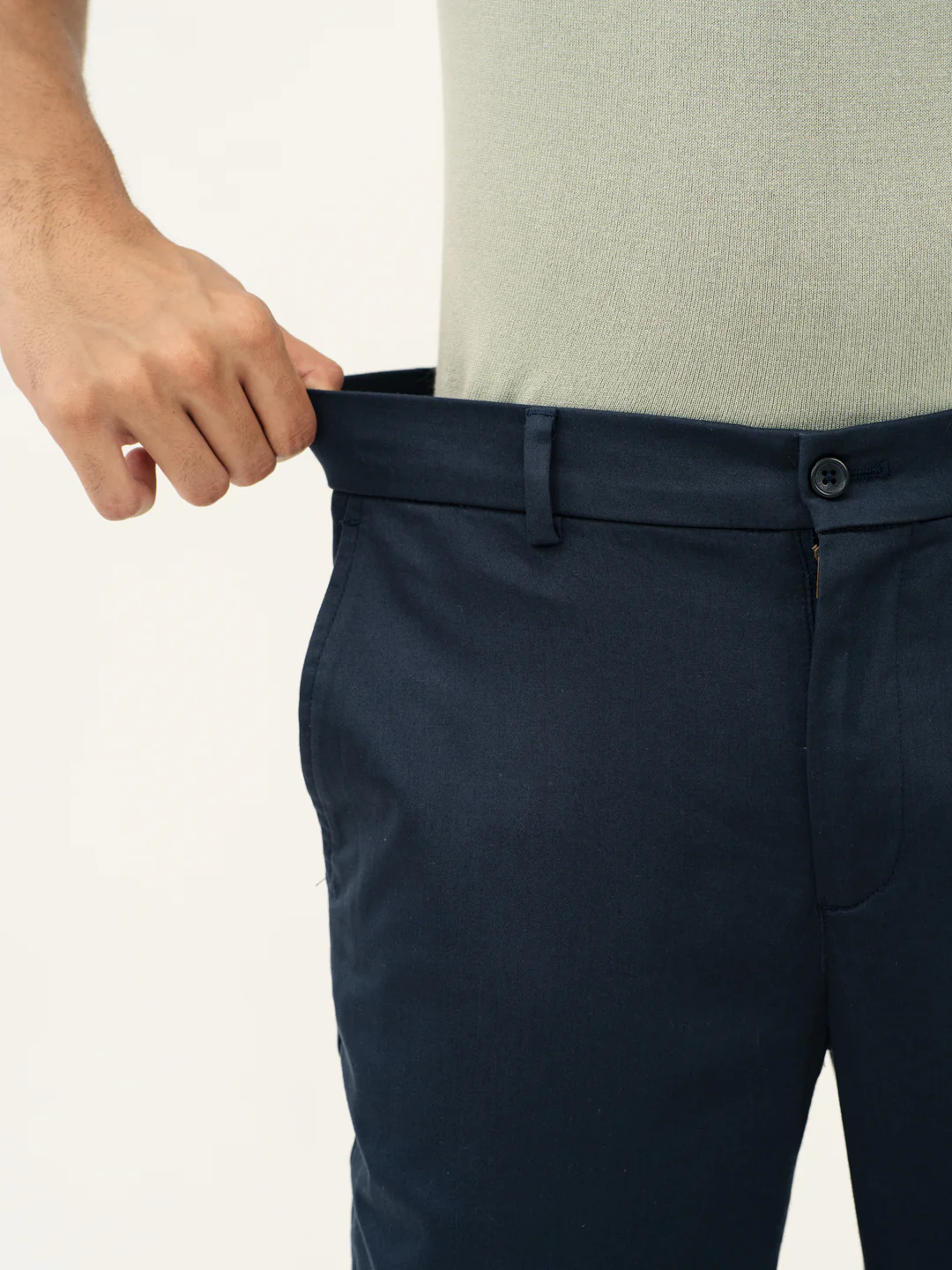 Hydrohalt Navy Slim Fit Stretch Chinos - Image 4