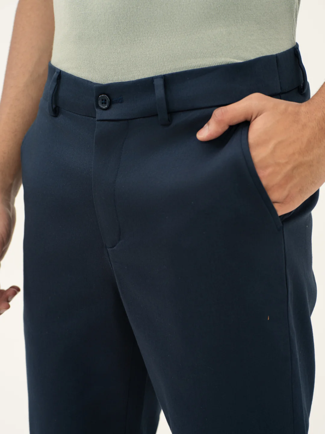 Hydrohalt Navy Slim Fit Stretch Chinos - Image 8