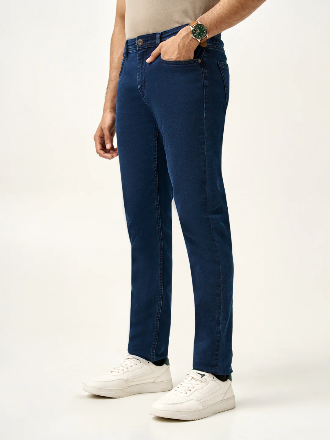 Indigo Blue Power-Stretch Slim Fit Jeans - Image 10