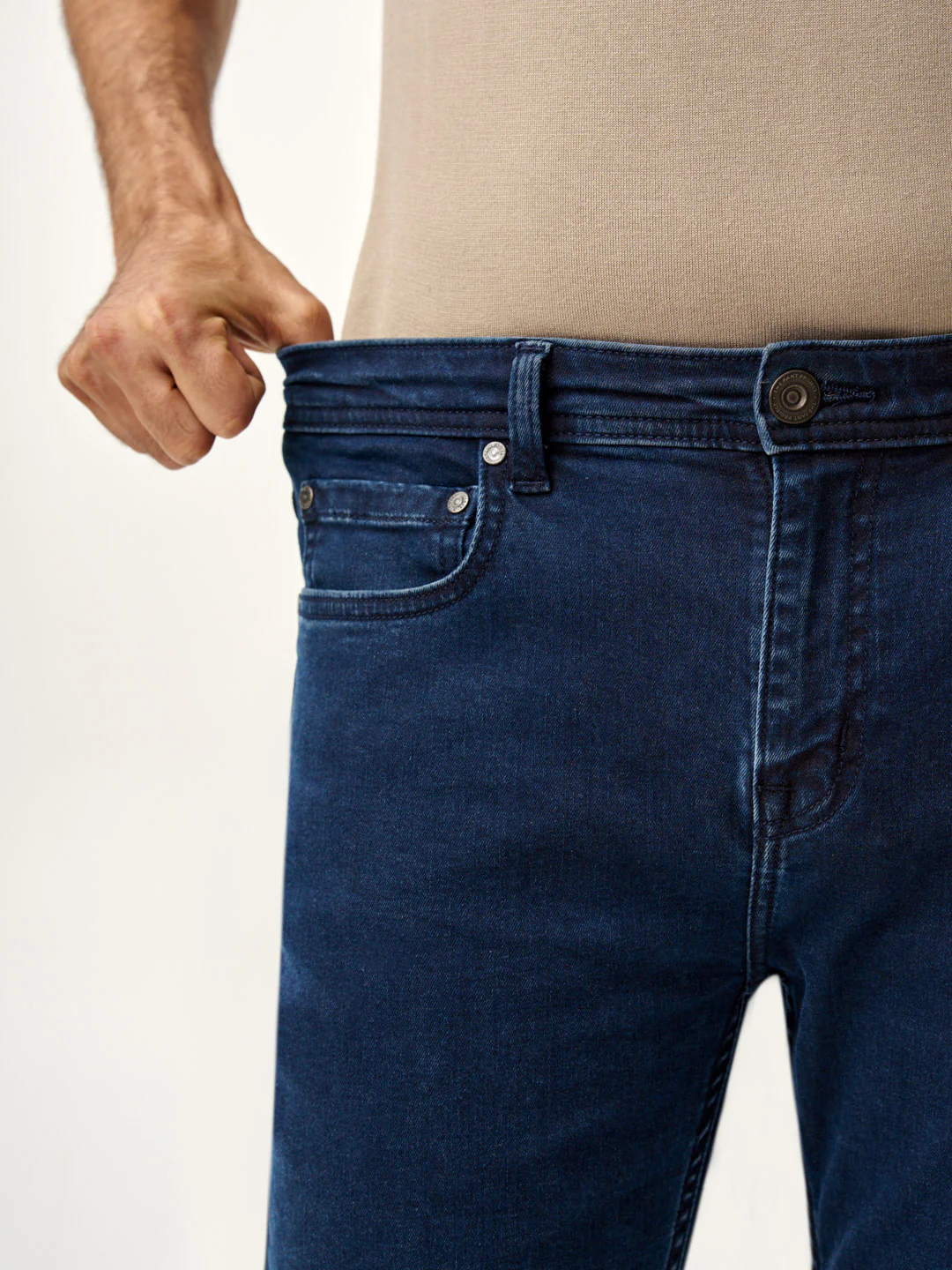Indigo Blue Power-Stretch Slim Fit Jeans - Image 6