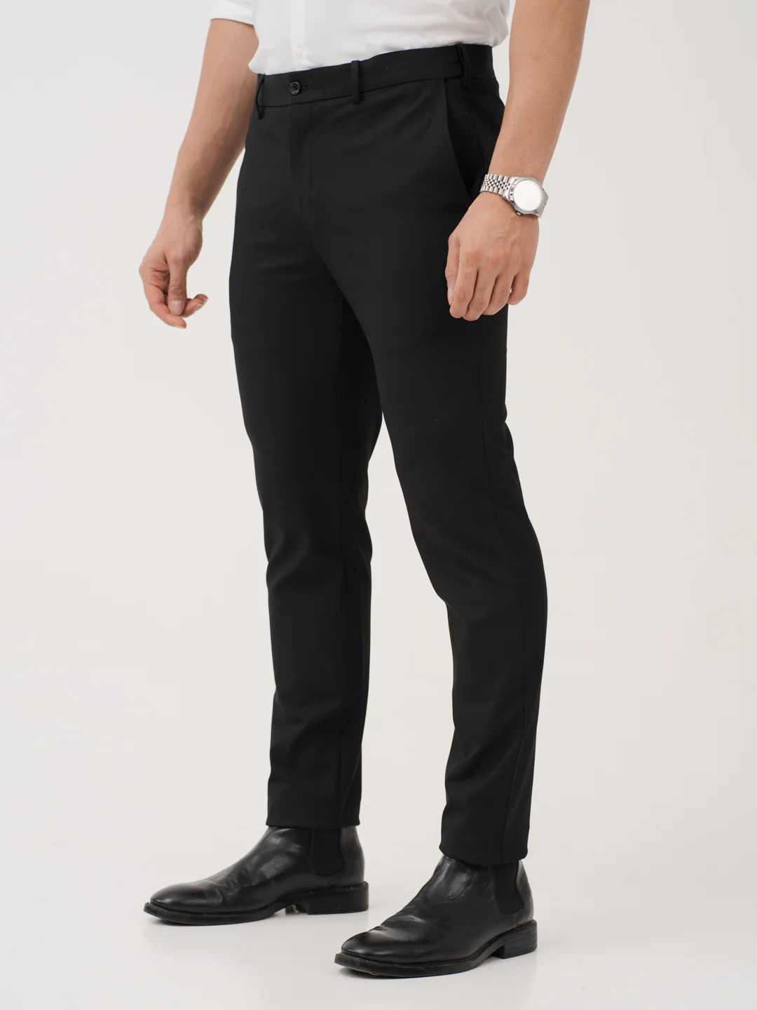 Inferno Black Twill Luxury Stretch Pants - Image 11