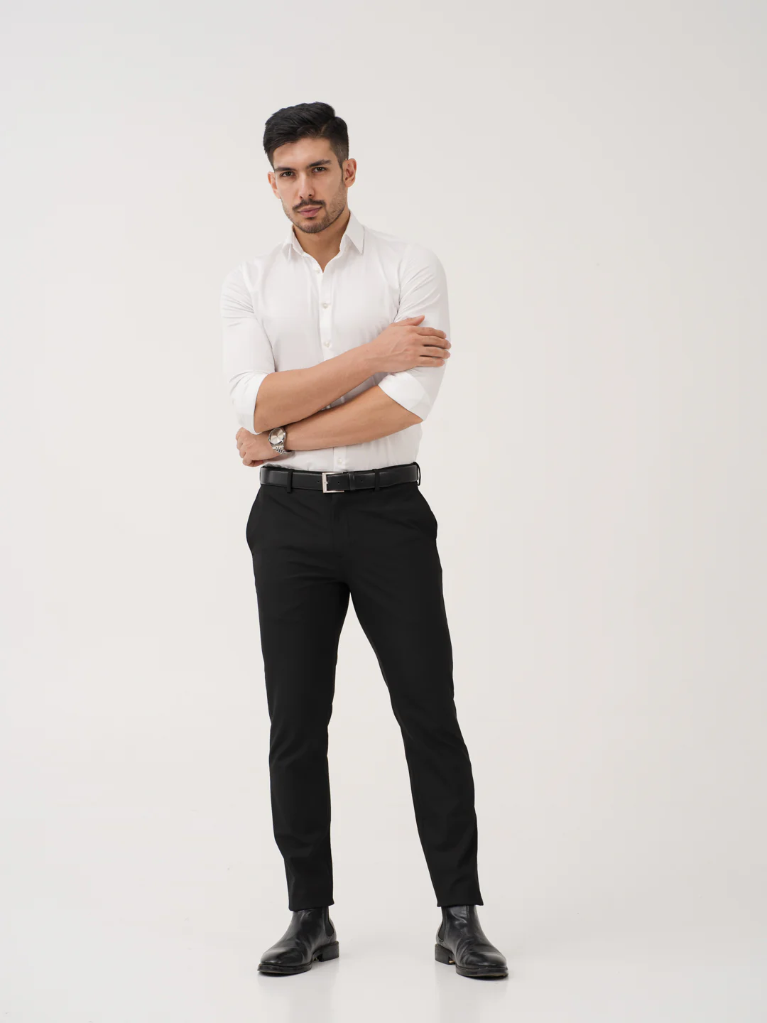 Inferno Black Twill Luxury Stretch Pants - Image 7