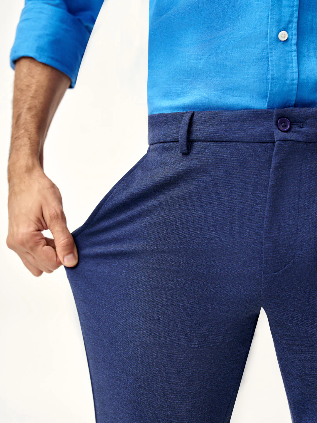 Insignia Blue Plus Size Power-Stretch Pants