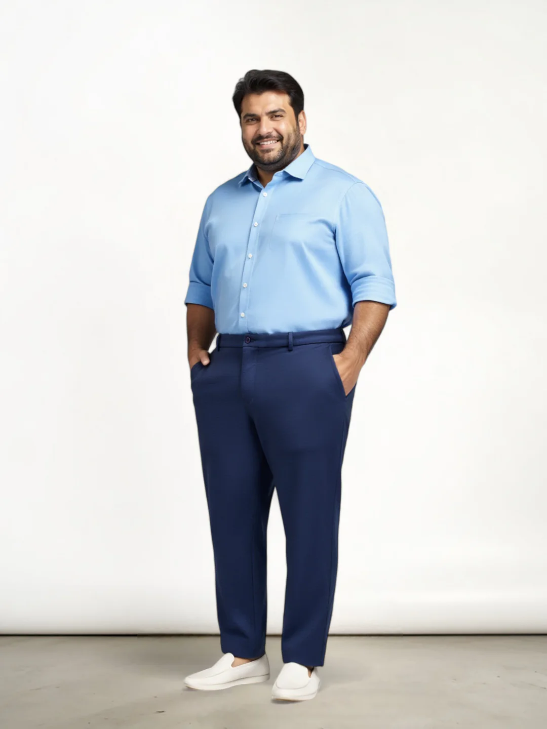 Insignia Blue Plus Size Power-Stretch Pants - Image 5