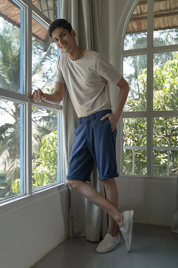 Insignia Blue Power-Stretch Chino Shorts - Image 4