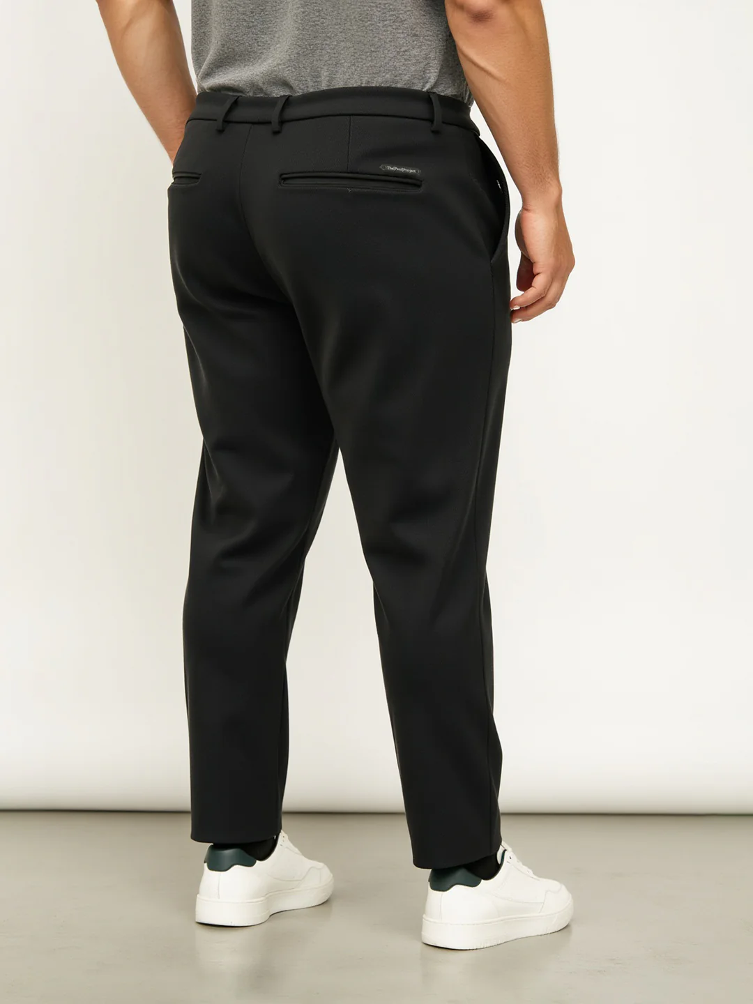 Iron Black Twill Structured Plus Size Power-Stretch Pants - Image 7