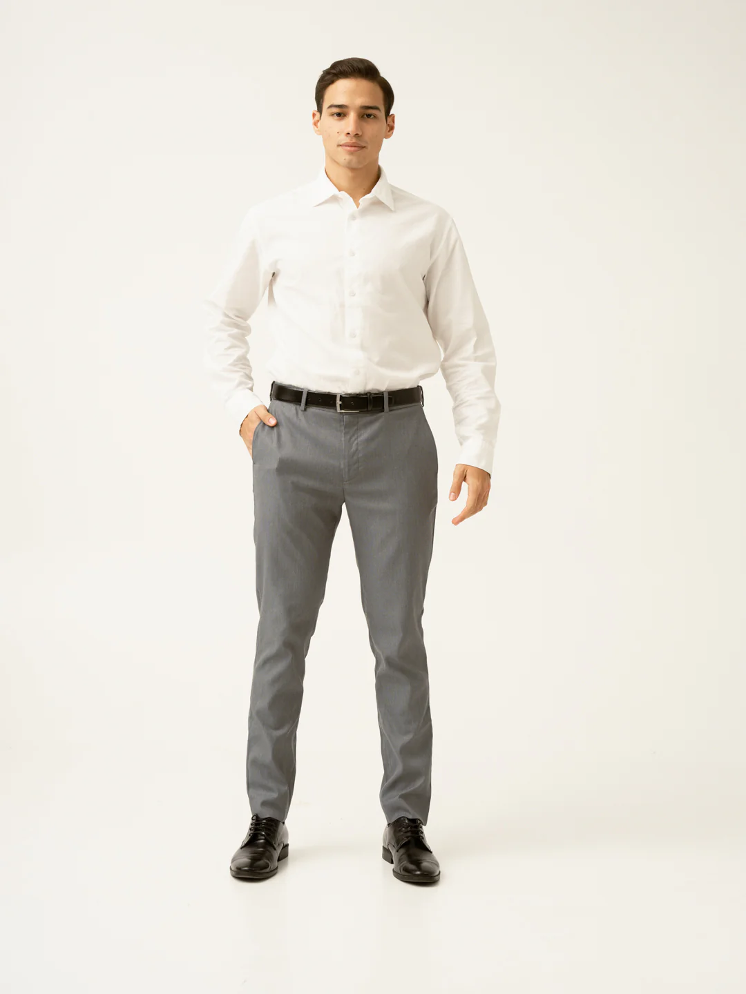 Jazz Grey Microdots Formal Pants - Image 2