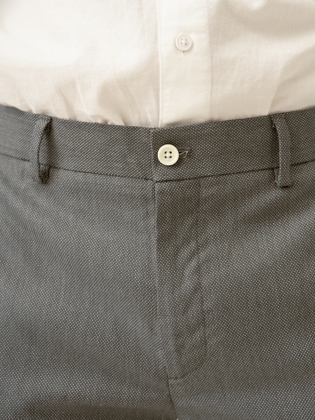 Jazz Grey Microdots Formal Pants - Image 8