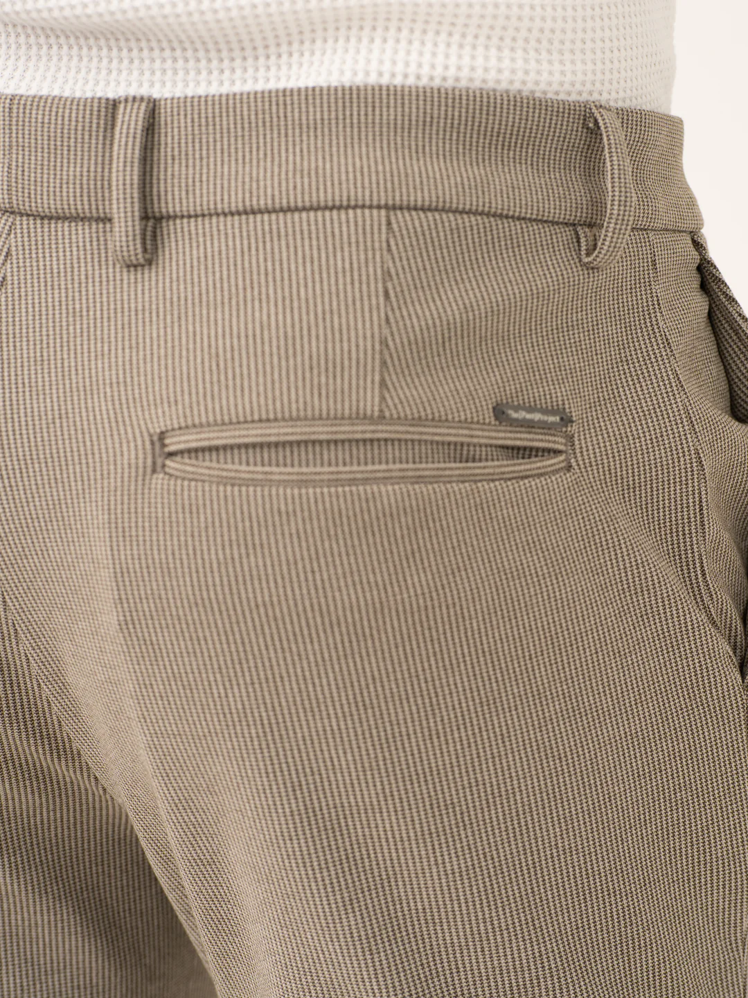 Jupiter Brown Houndstooth Power-Stretch Pants - Image 6