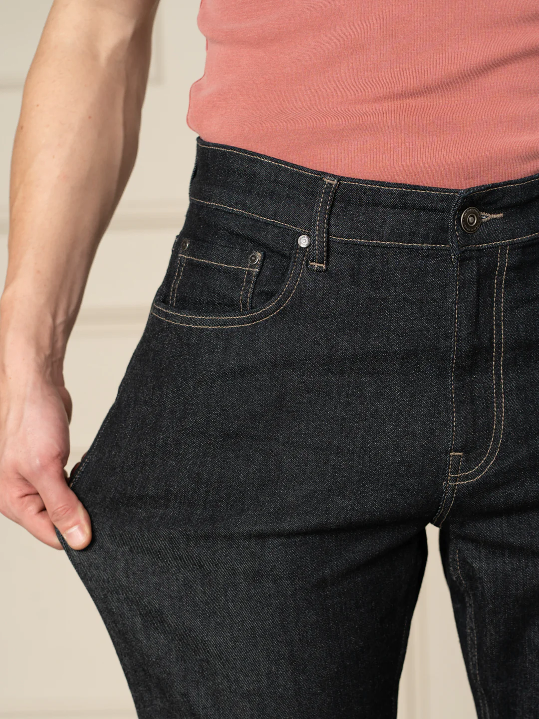 Kobe Blue Grey Luxury Relaxed Fit Jeans - Image 4